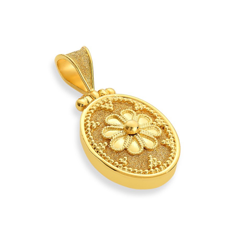 Damaskos Archaic 18K Gold Pendant ~ 5.50g