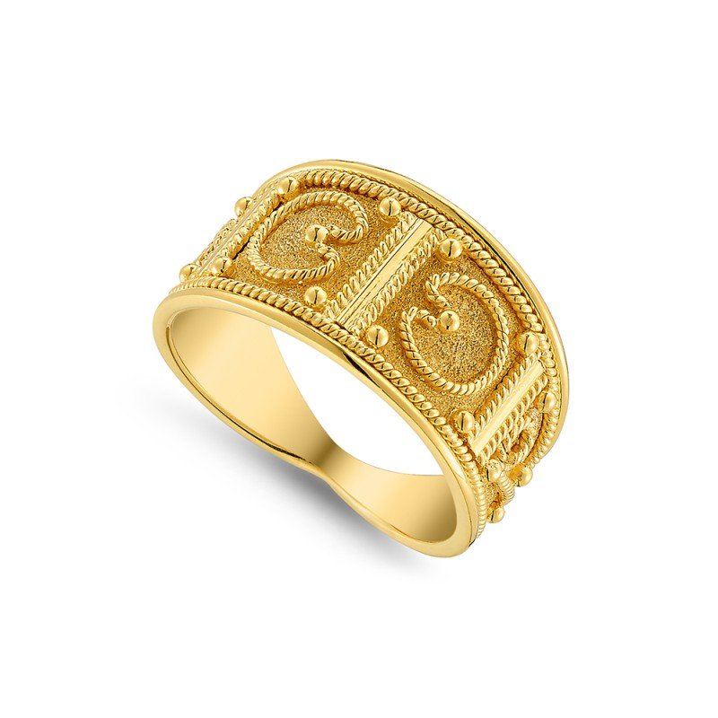 Damaskos Archaic 18K Gold Ring