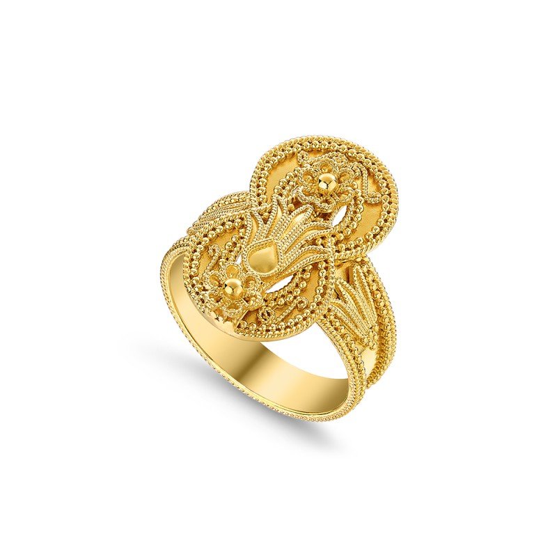Damaskos Archaic 18K Gold Ring – 9,30g