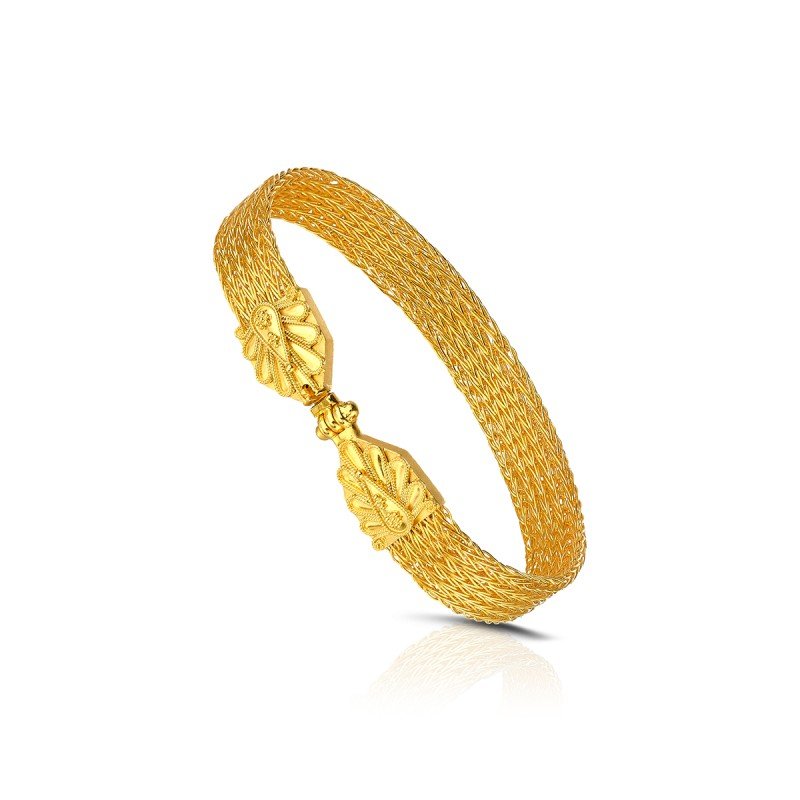 Damaskos Archaic Wide Braided Bracelet – 18k Gold