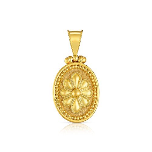 Damaskos Archaic 18K Gold Pendant - Image 2