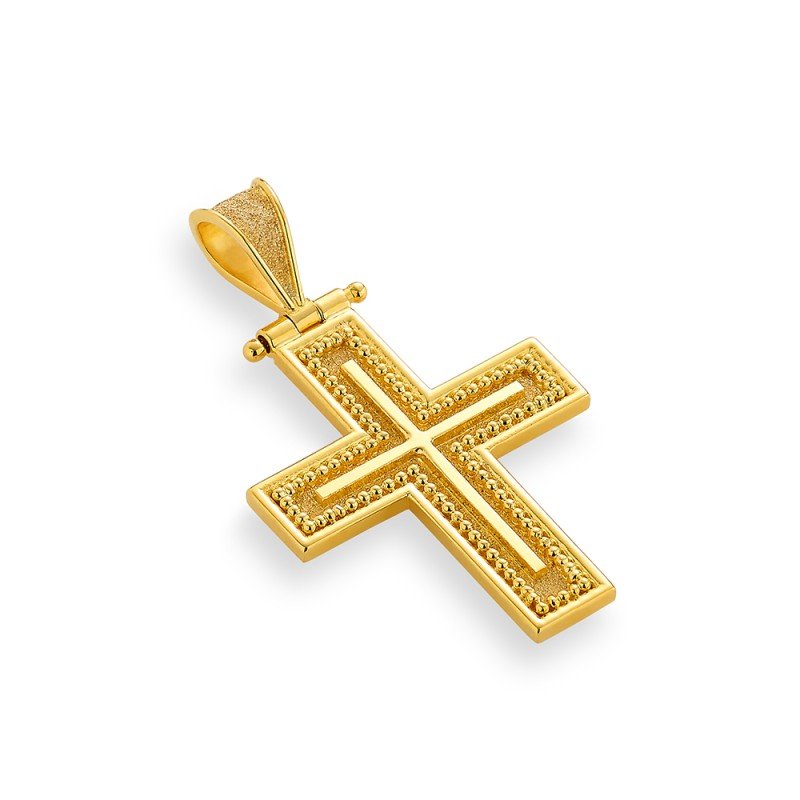 Damaskos Byzantine & Regal 18K Gold Cross