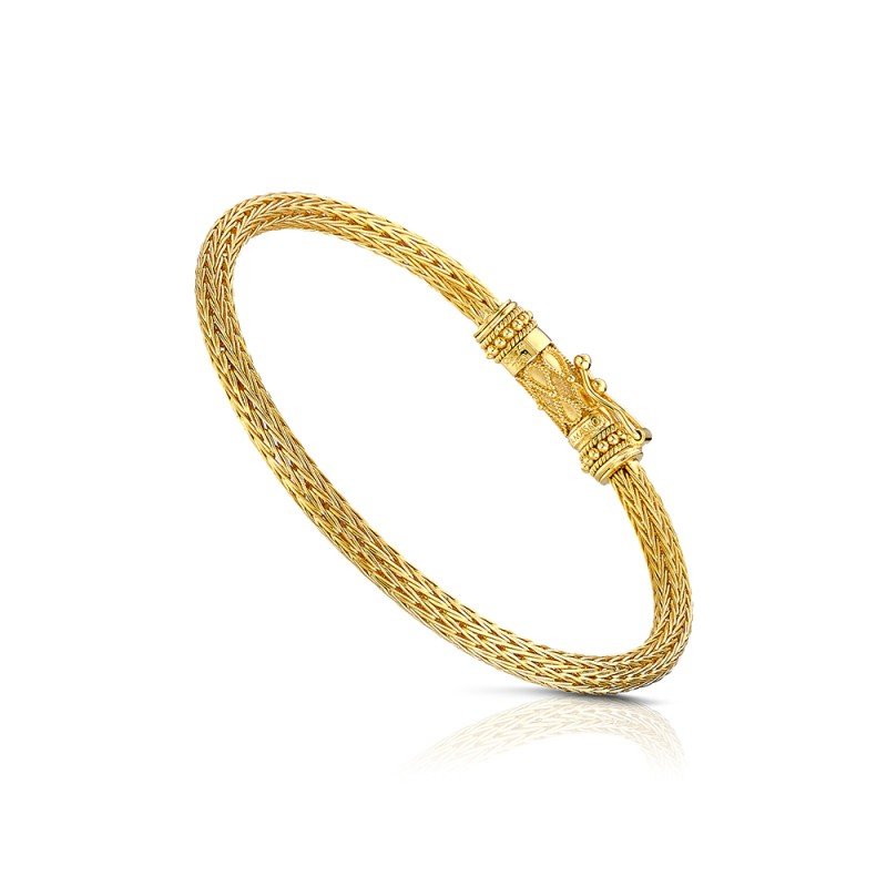 Gold Bracelet 18k - Byzantine - Damaskos Archaic Craftmanship