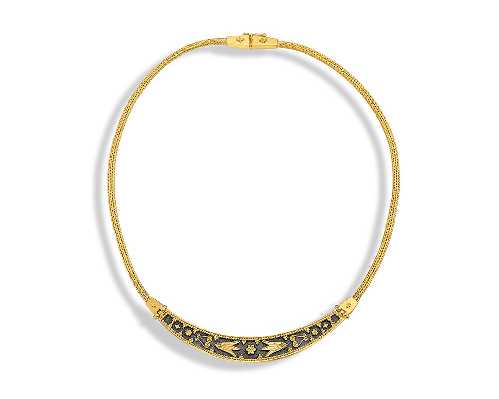 Damaskos Archaic 18K Gold Necklace – 28,60g