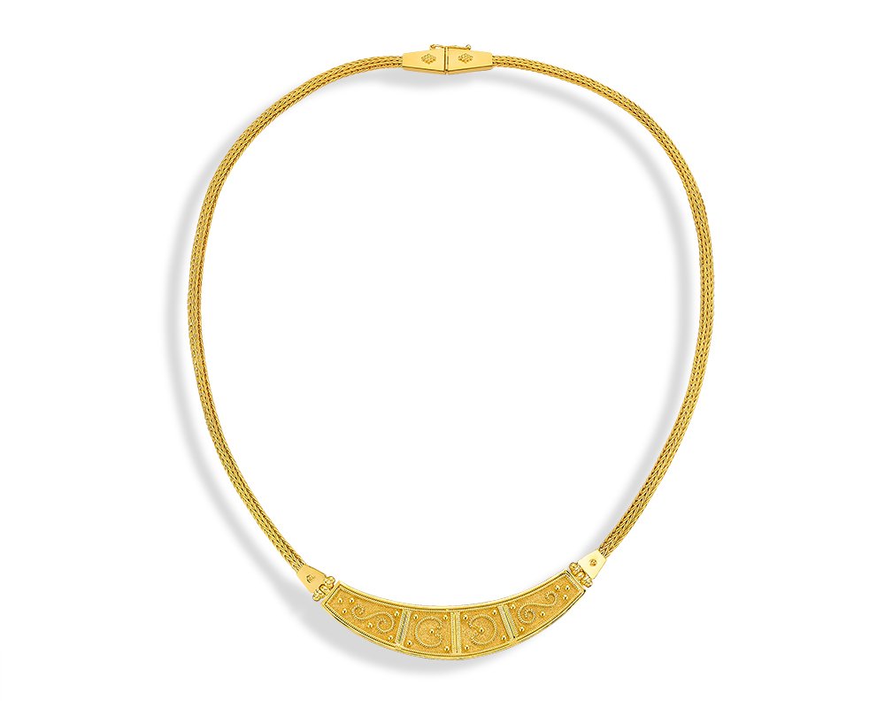 Damaskos Archaic 18K Gold Necklace – 29,70g