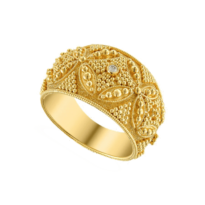 damaskos byzantine gold ring transparent
